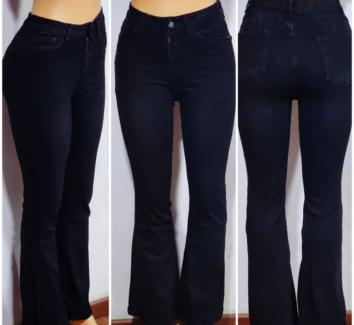 Jeans flare negro